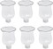 4E's Novelty Glass Candle Holder 6-Pack – Tulip Peg Votive Candle Holders for Candelabra & Décor